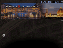 Tablet Screenshot of francosscottsdale.com